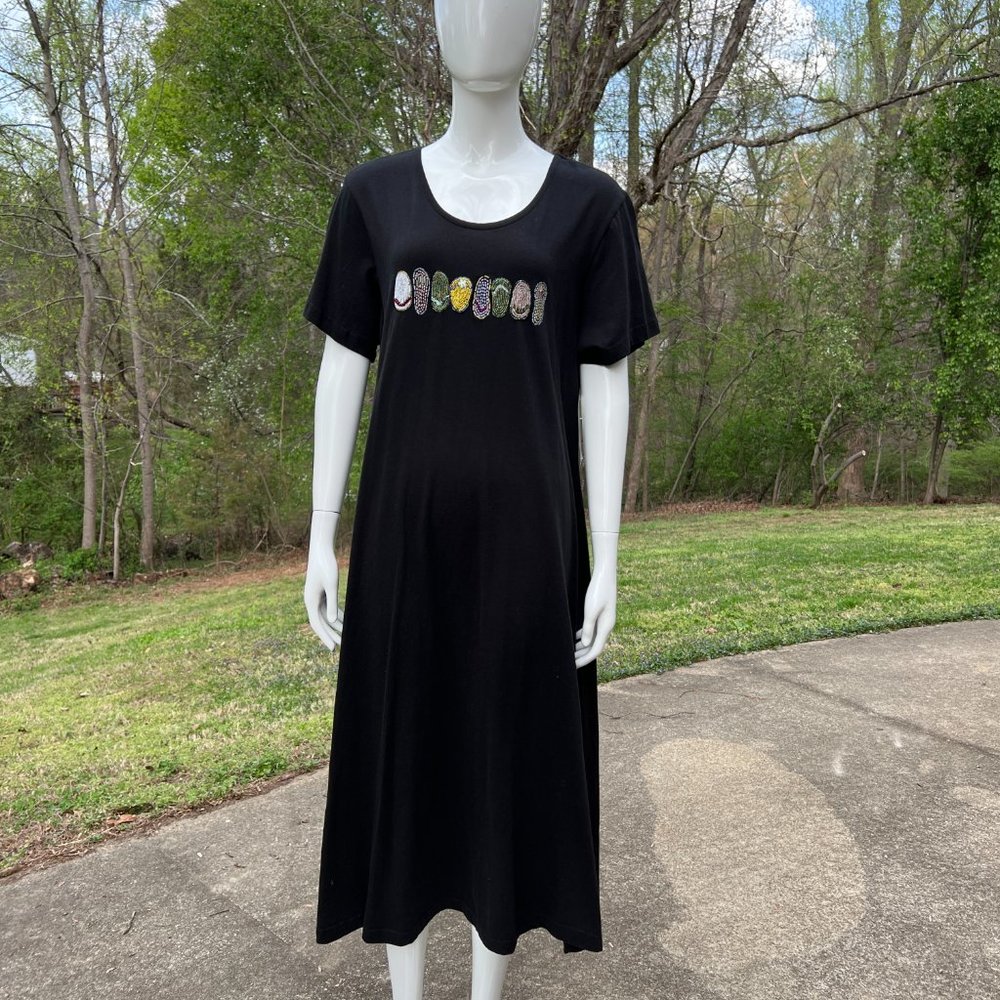 NWT Desert Jems long Tshirt dress w/ decorative sandals